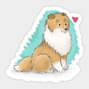 Sable Collie Sticker